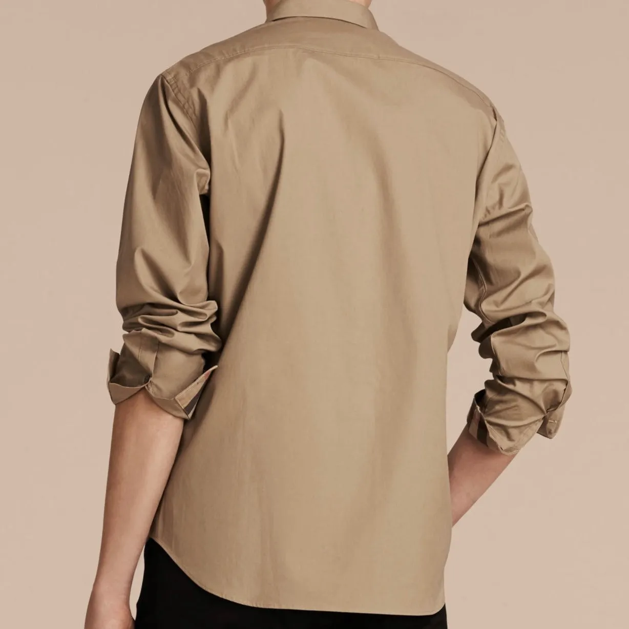 Burberry Cambridge Tan Long Sleeve Shirt - 50% Off