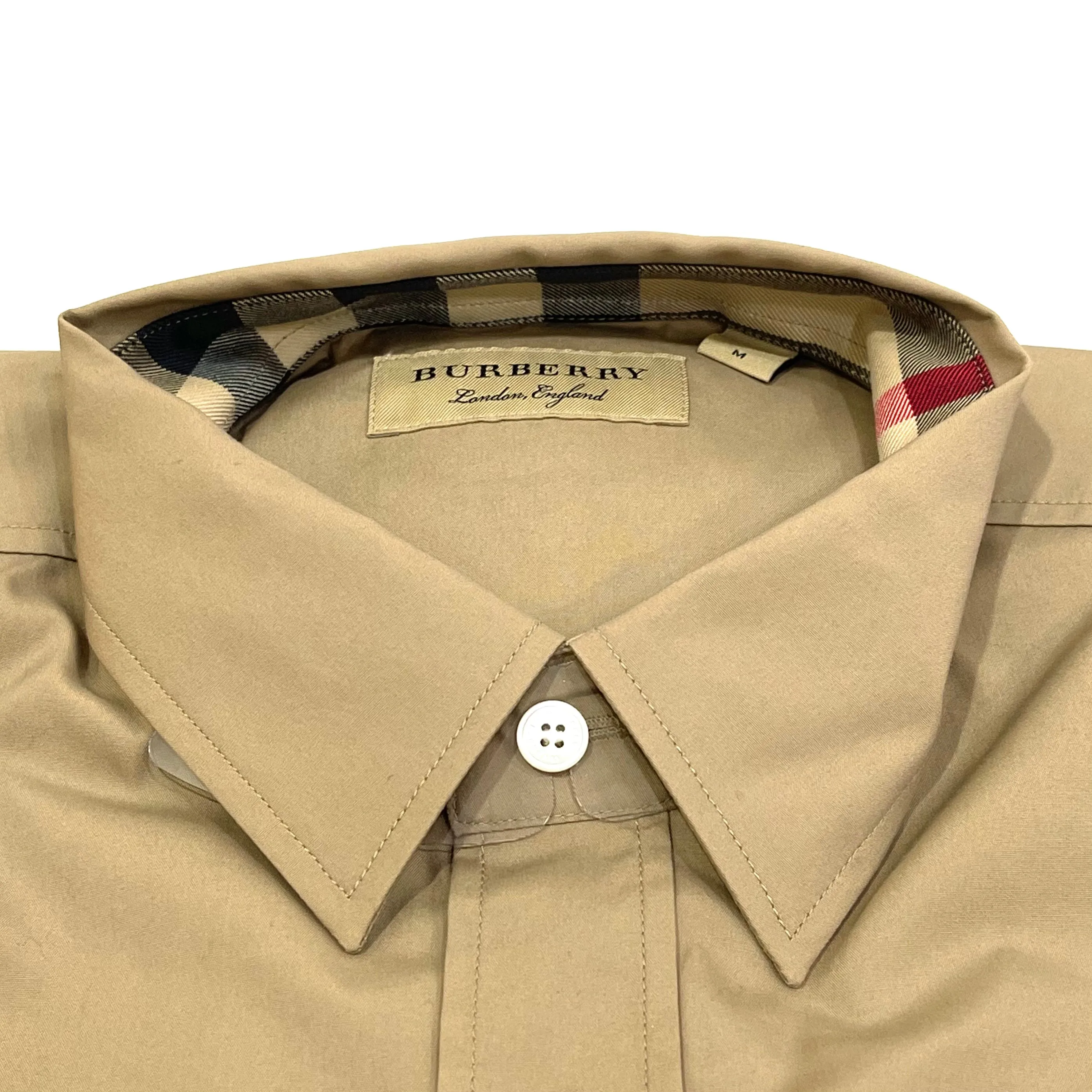 Burberry Cambridge Tan Long Sleeve Shirt - 50% Off