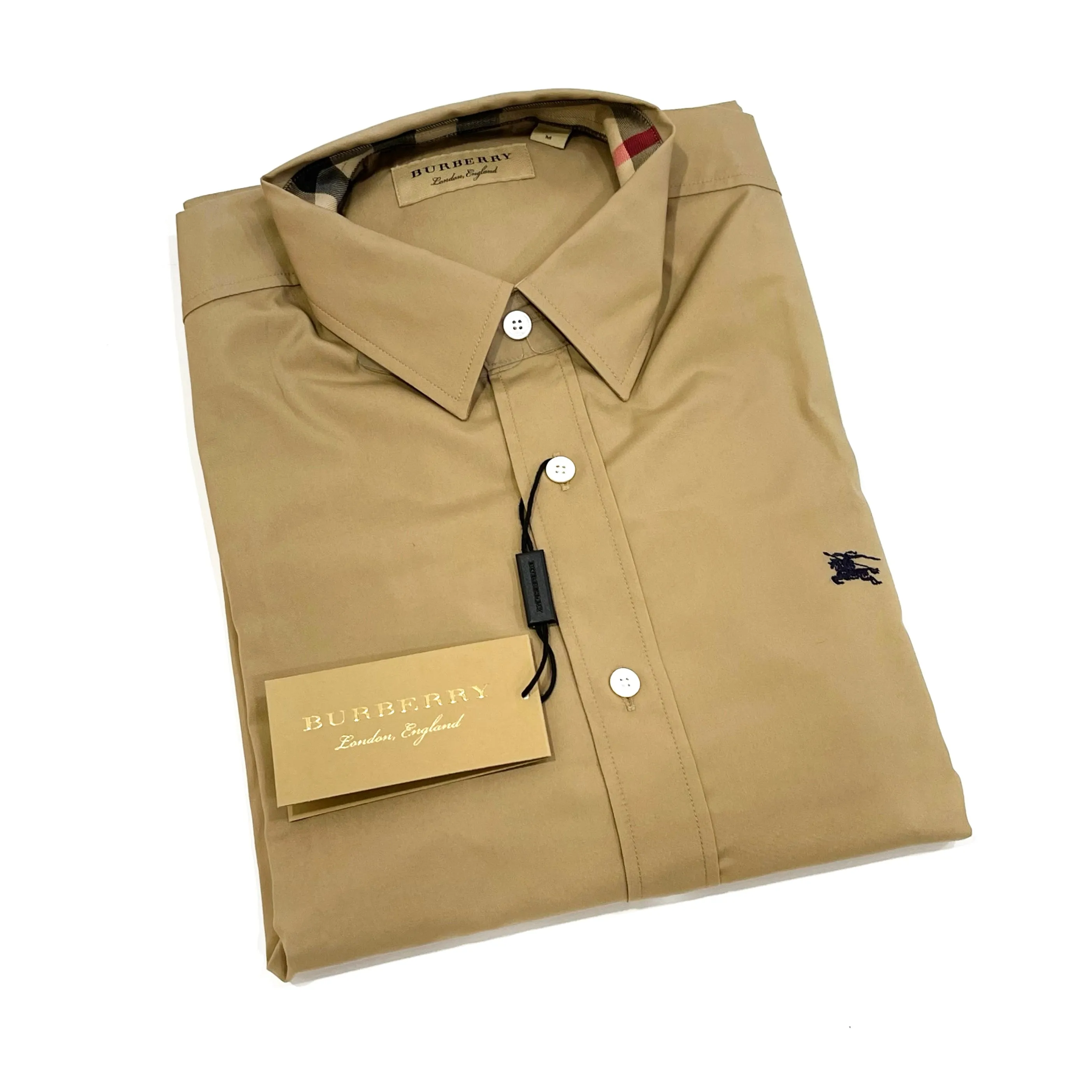 Burberry Cambridge Tan Long Sleeve Shirt - 50% Off