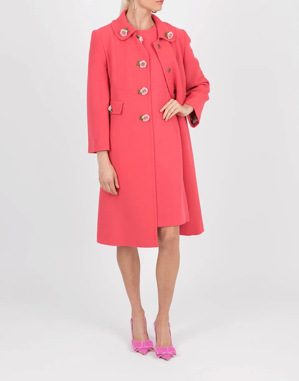 A Line Wool Crepe Dress