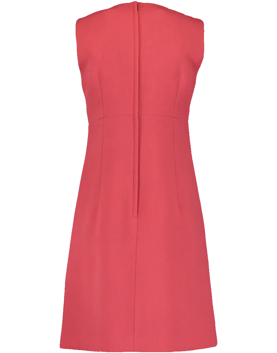 A Line Wool Crepe Dress