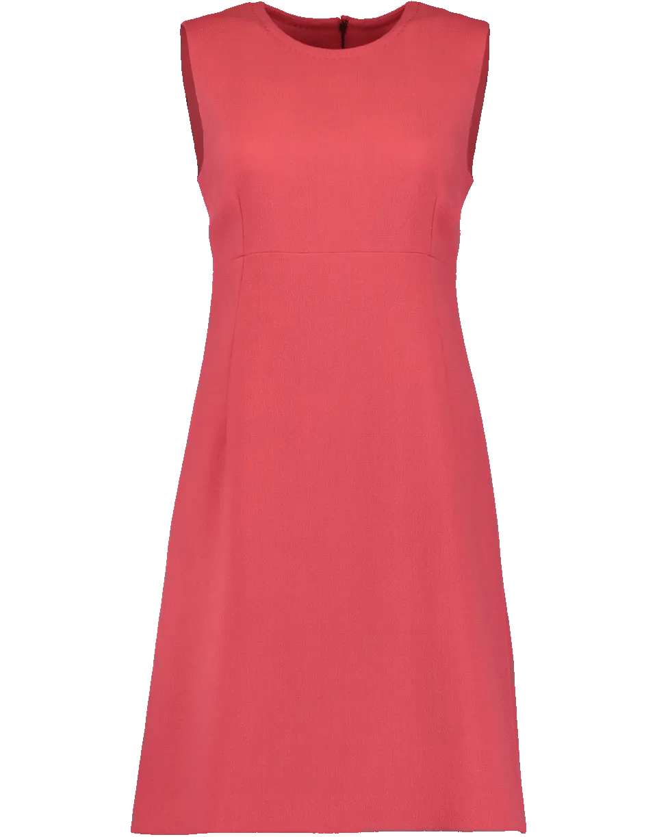 A Line Wool Crepe Dress