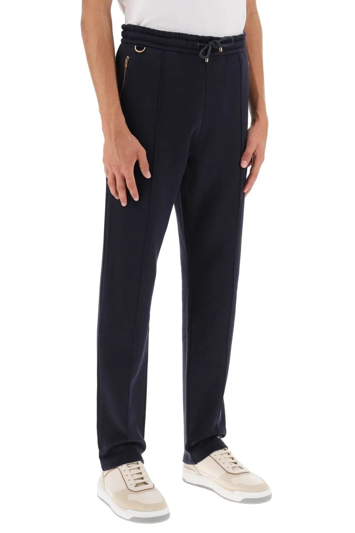 Agnona cotton and cashmere joggers