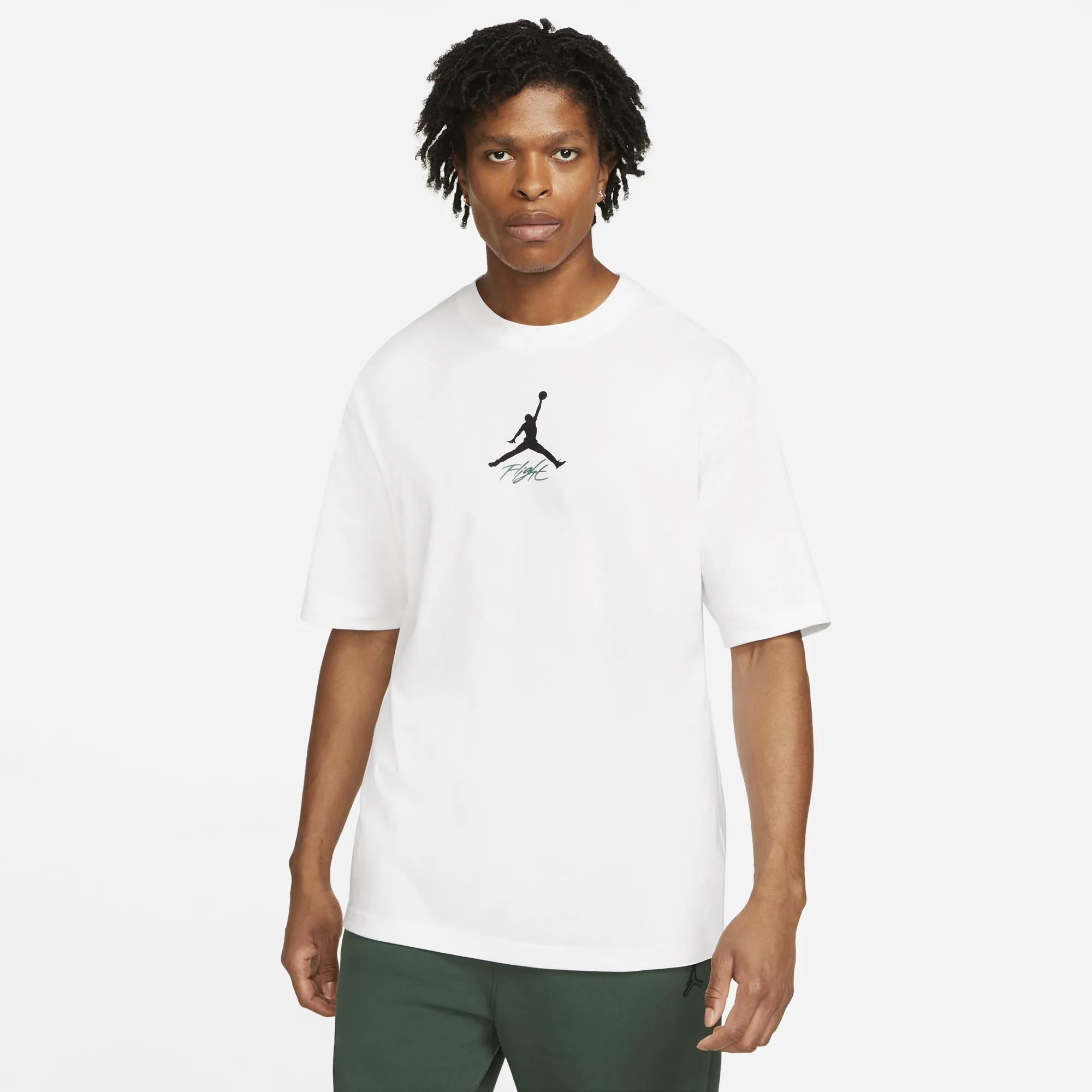 Air Jordan Mens Flight Heritage Tshirt 'White'