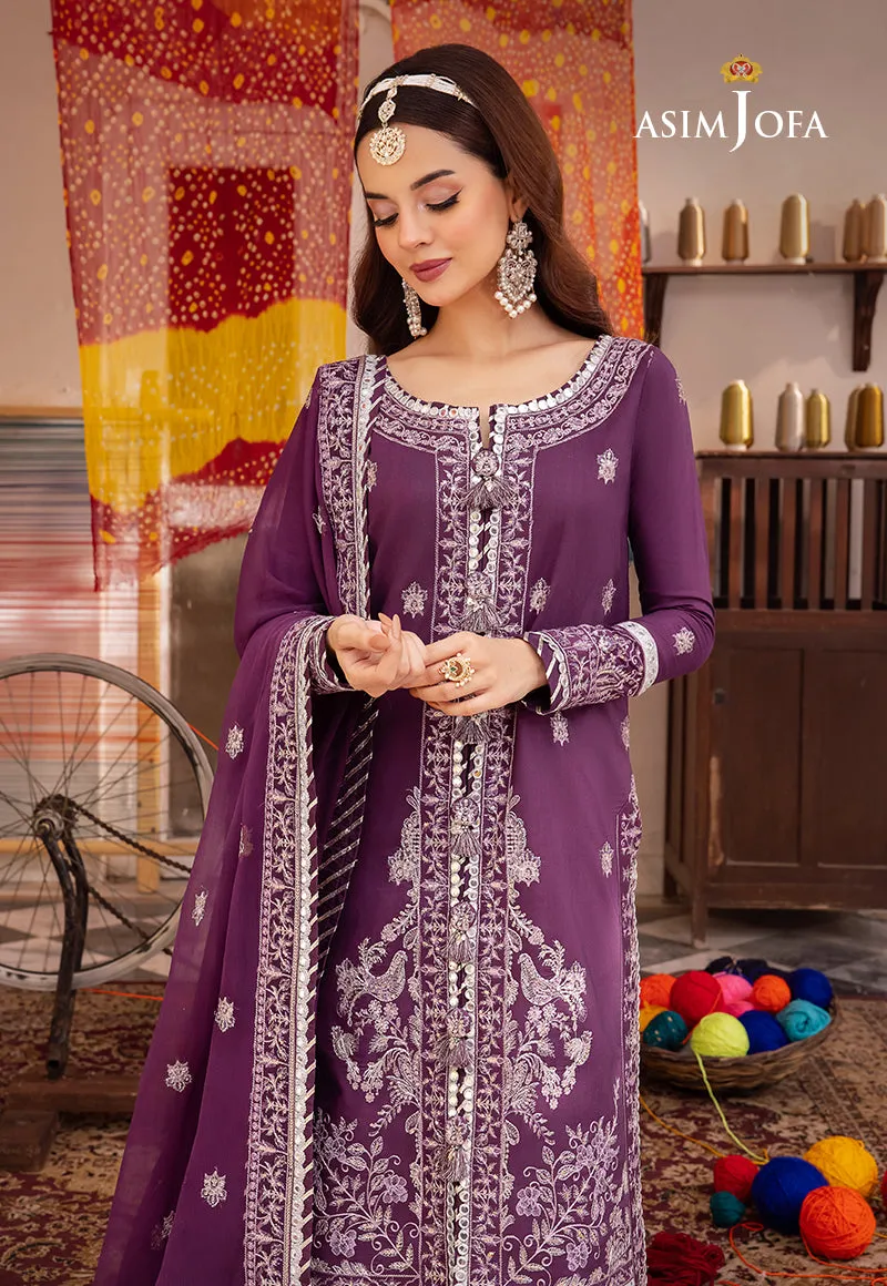 AJAB-08 EMBROIDERED LAWN SILK 3 PCS