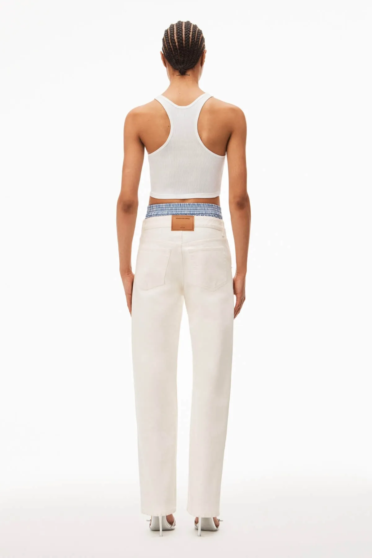 Alexander Wang Layered Boxer Skater Jeans - Moonshine