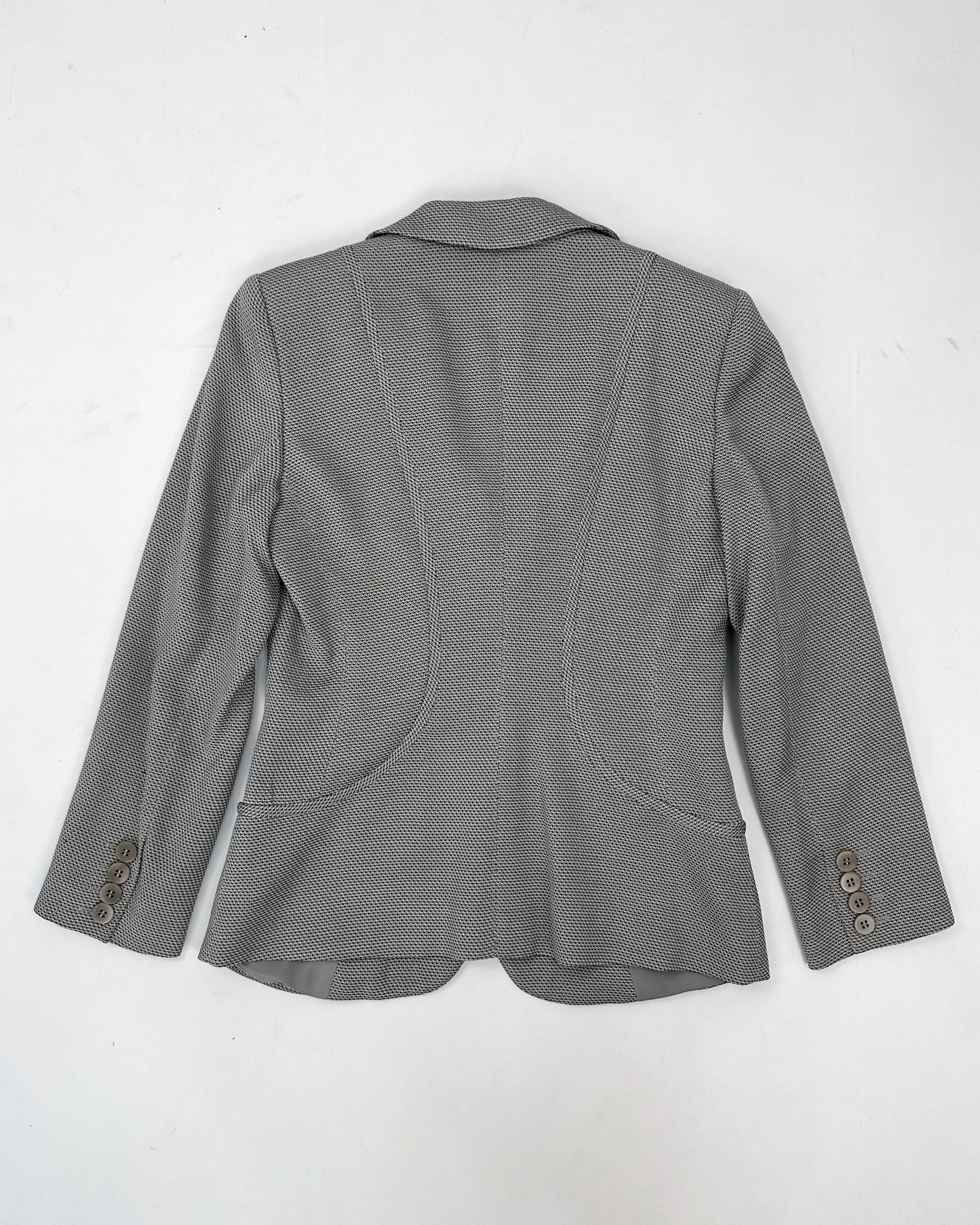 Armani Wolf Grey Textured Blazer 1990's