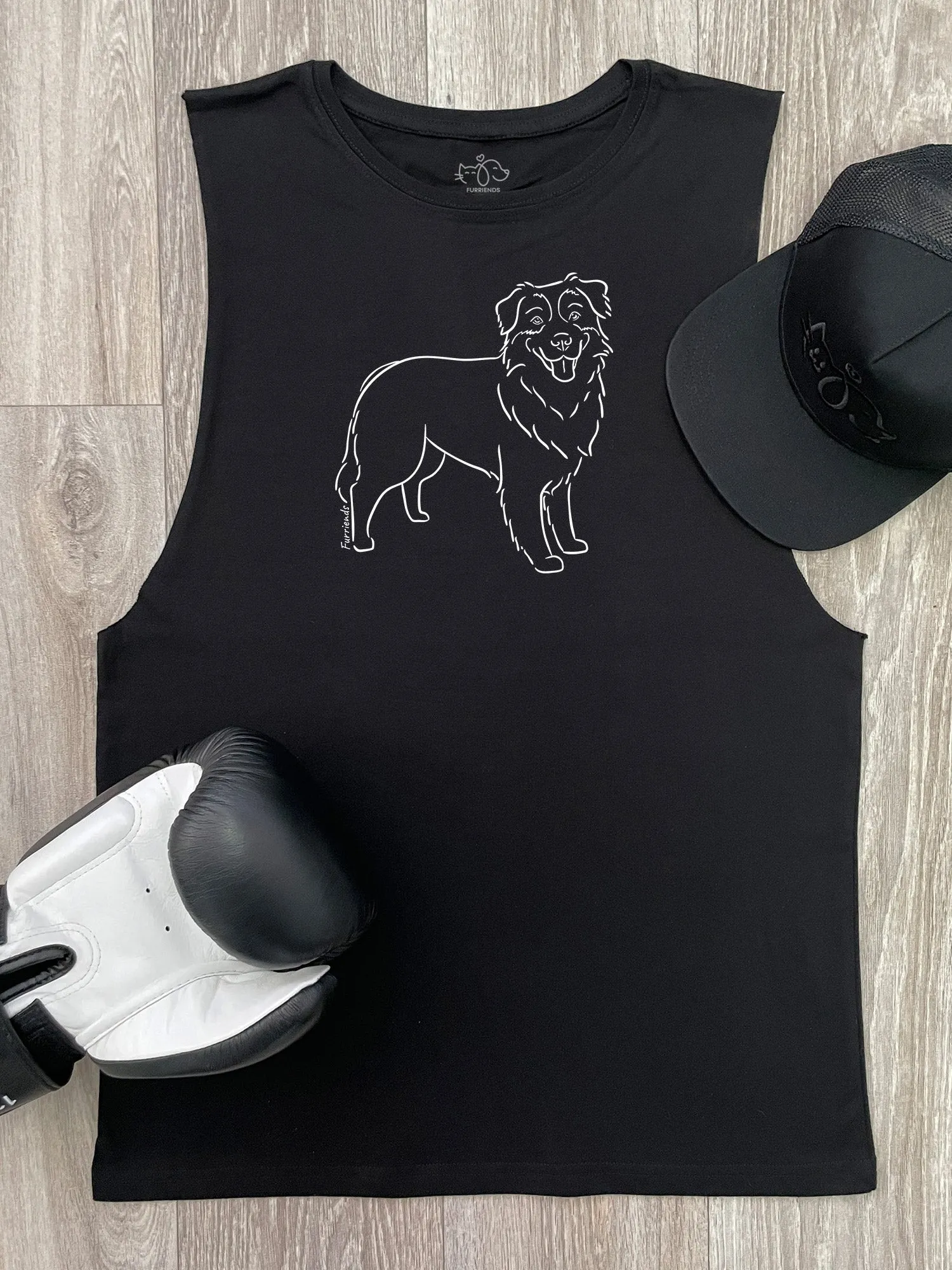 Australian Shepherd Axel Drop Armhole Muscle Tank