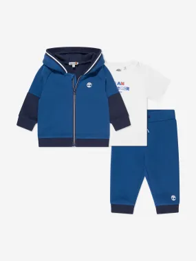 Baby Boys 3 Piece Tracksuit Set in Blue