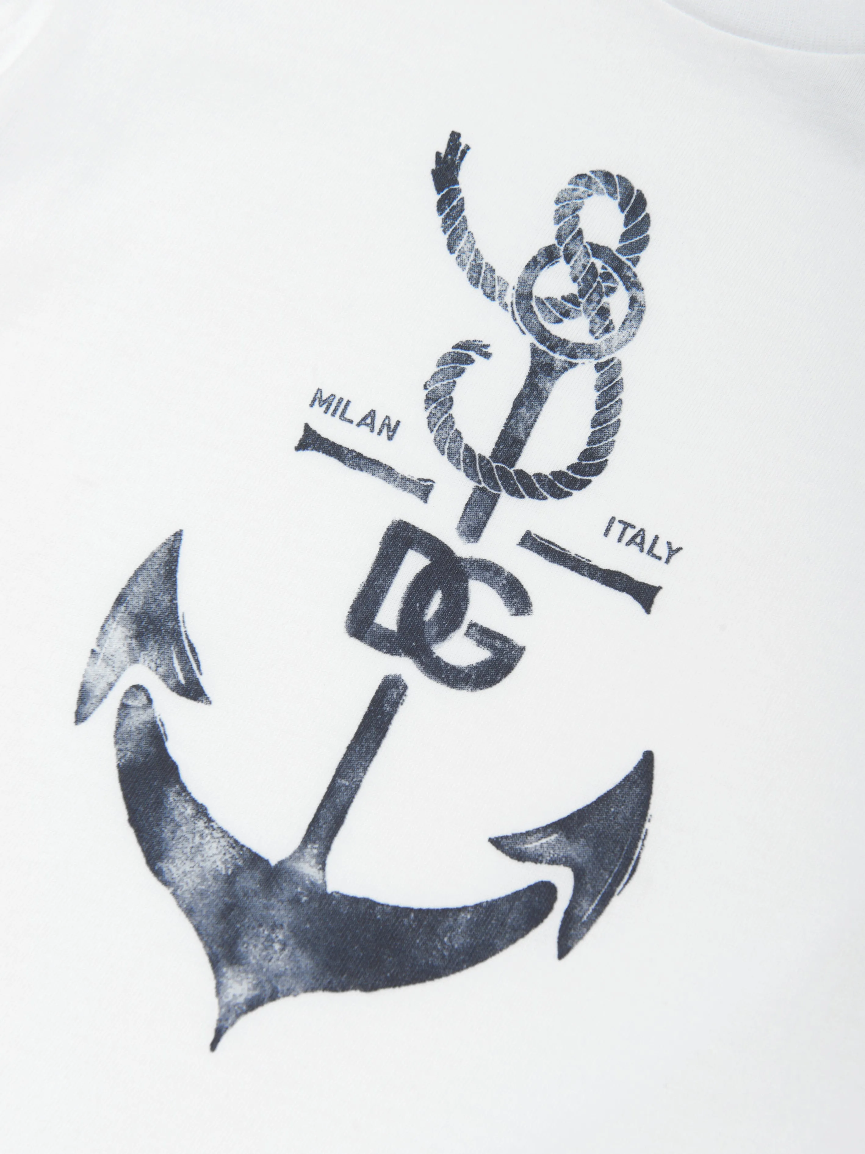 Baby Boys Anchor T-Shirt in White