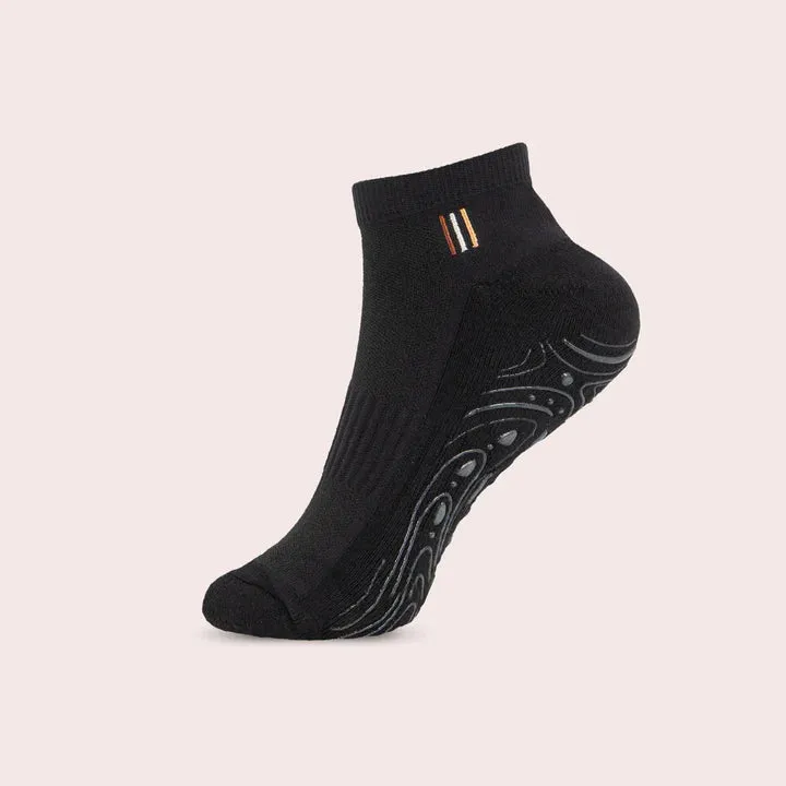 BAHE Grounded Grippy Ankle Socks - Anthracite