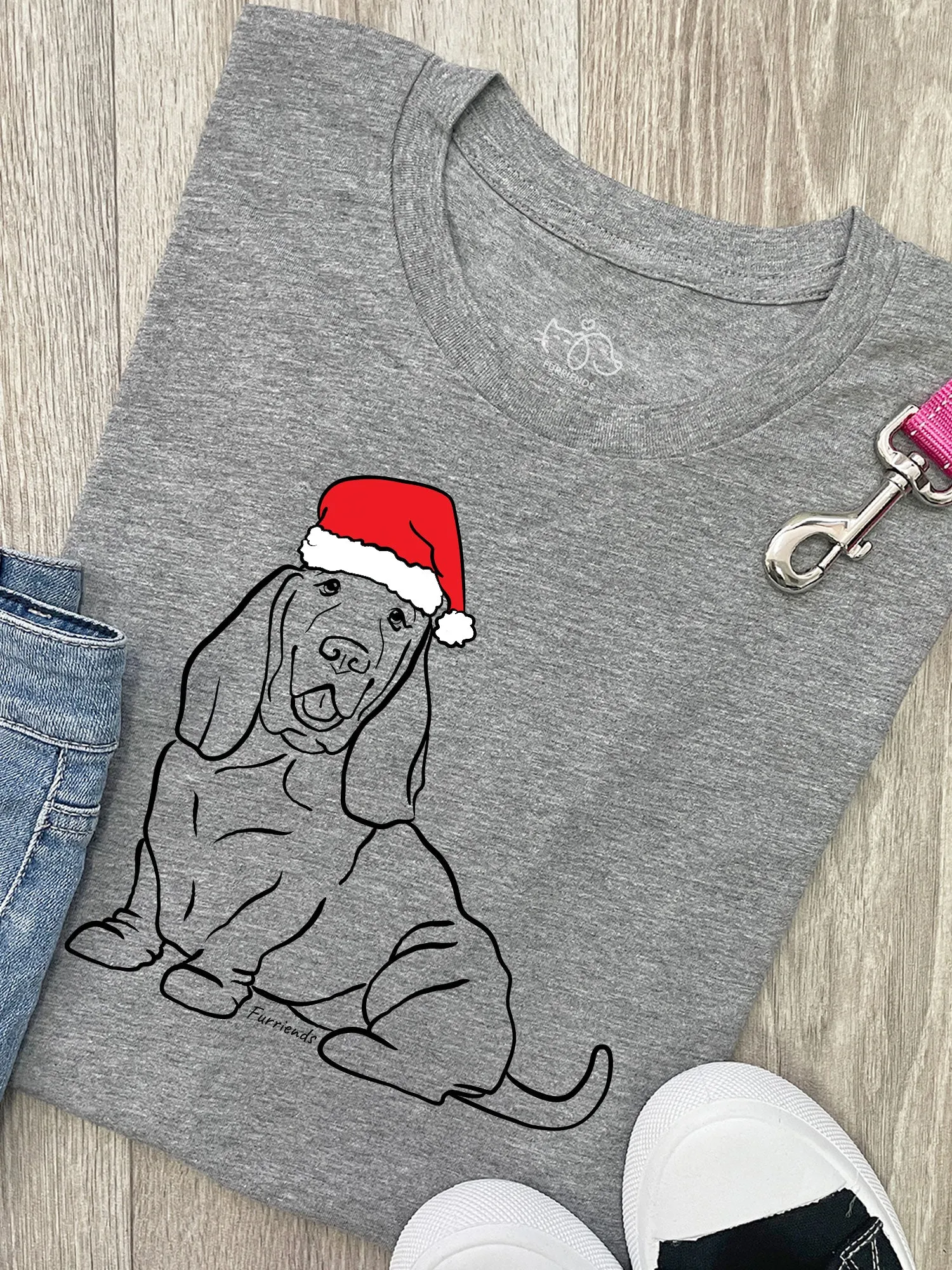 Basset Hound Christmas Edition Ava Women's Regular Fit Tee