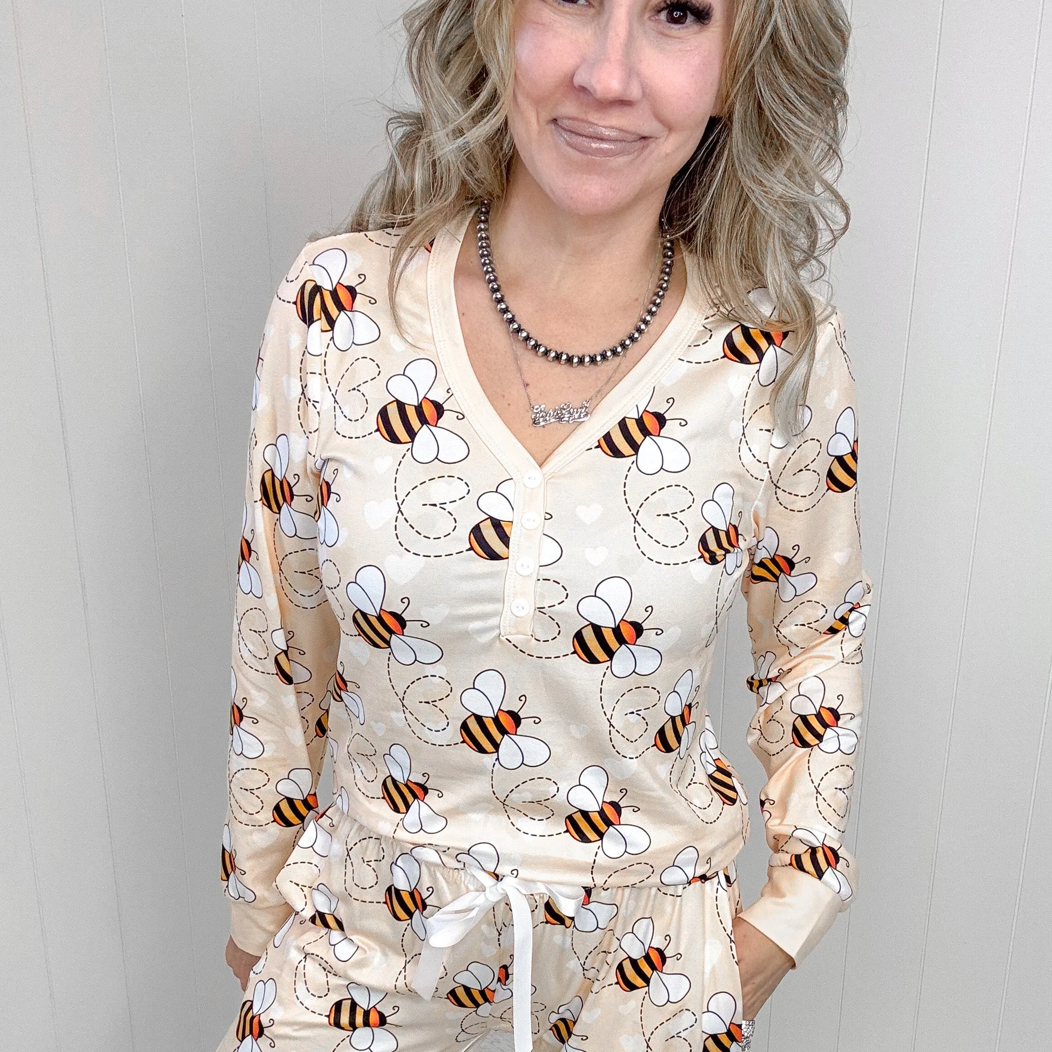 Bee-Loved Dreamwear Long Sleeve Pajama Set