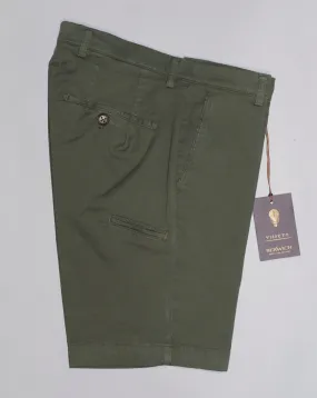 Berwich Garment Dyed Cotton Shorts / Militare