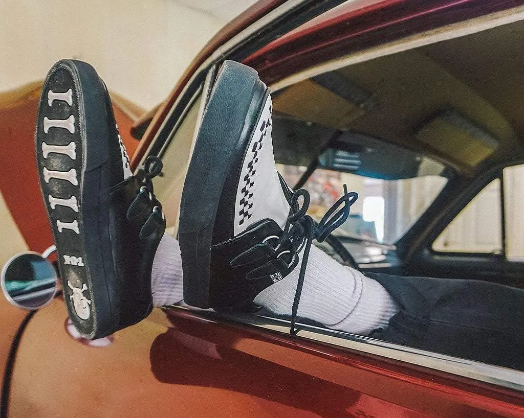 Black & White D-Ring Sneaker