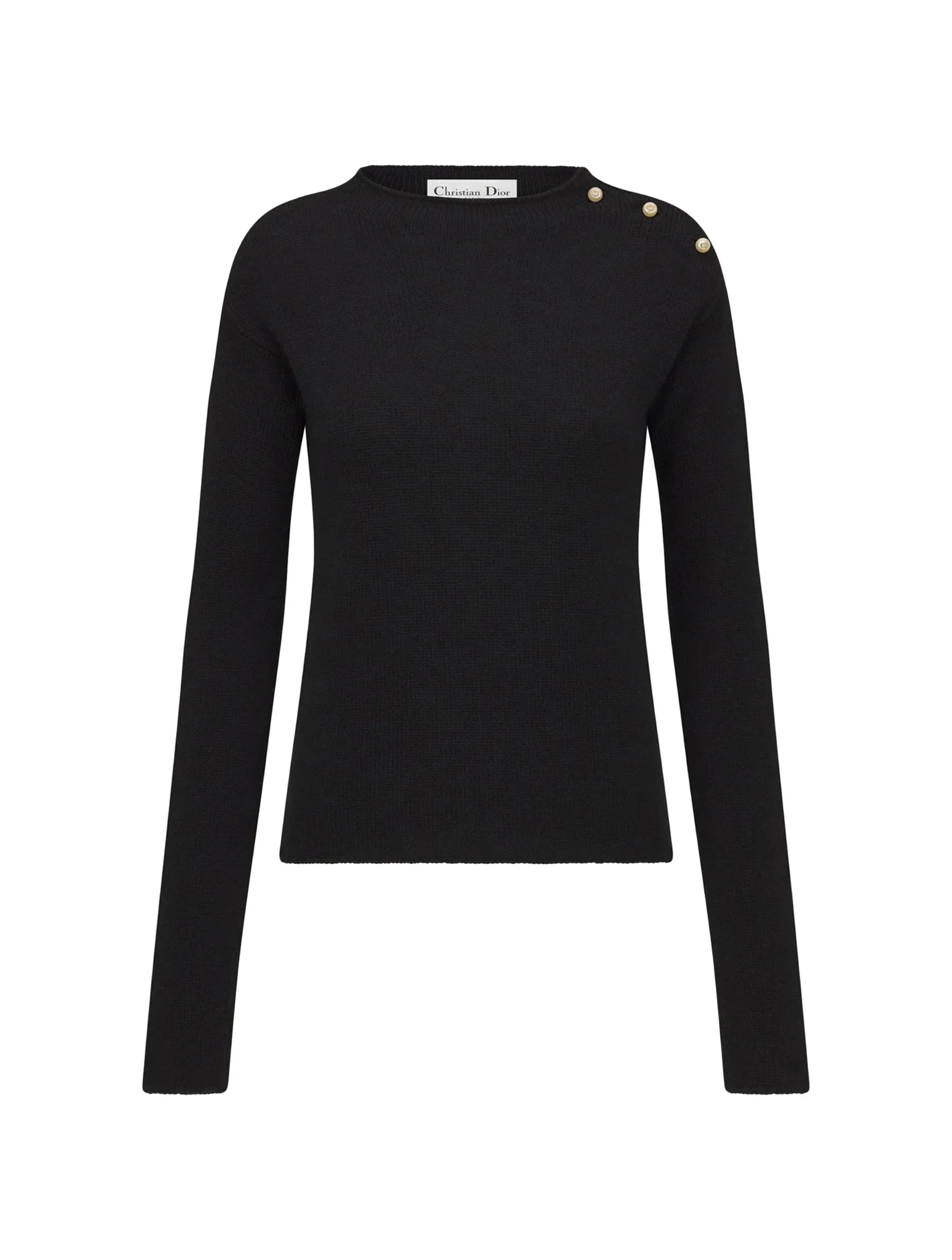 Black cashmere sweater