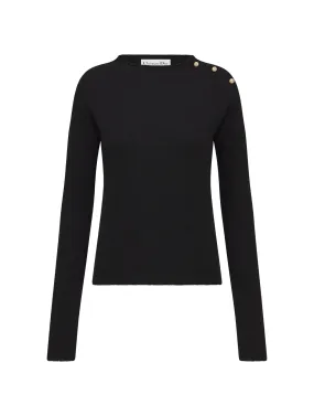 Black cashmere sweater