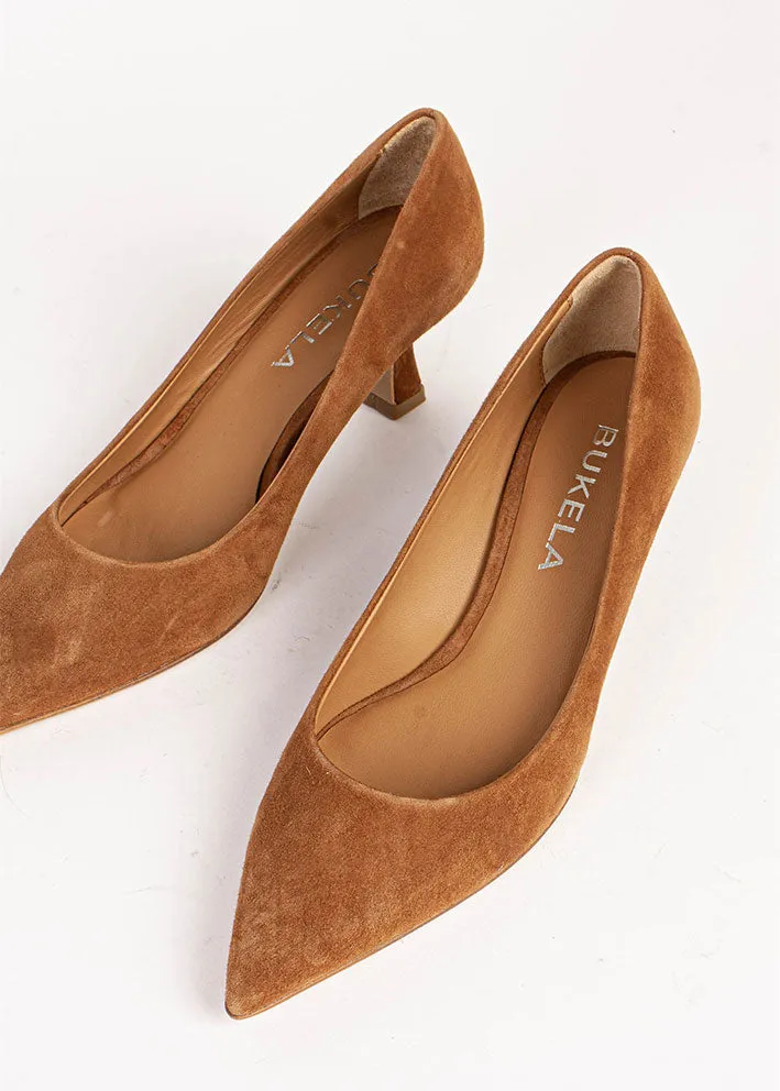 Bukela Agathe Stilet - Suede - Cognac