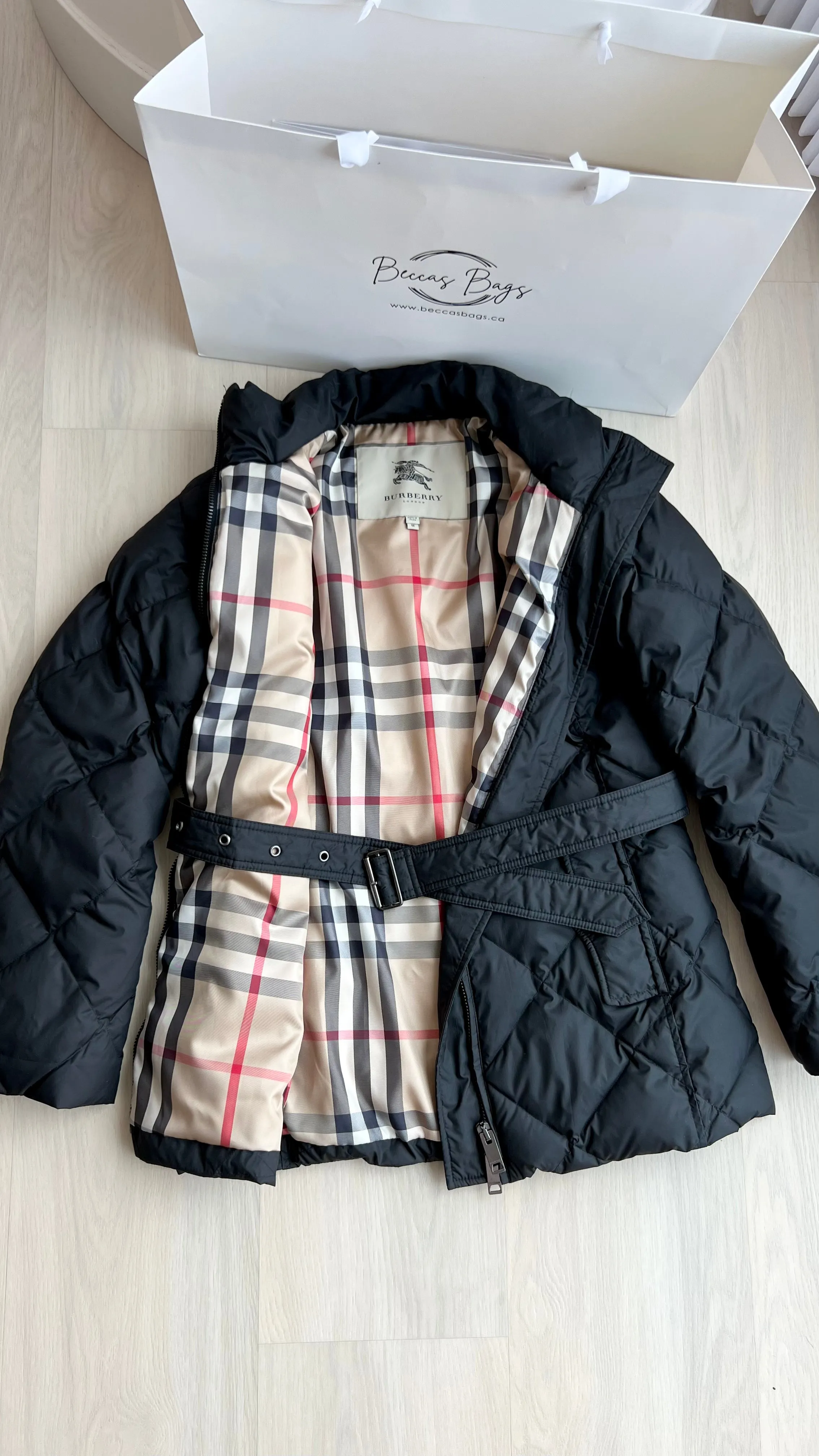 Burberry Diamond Nylon Canvas Field Jacket