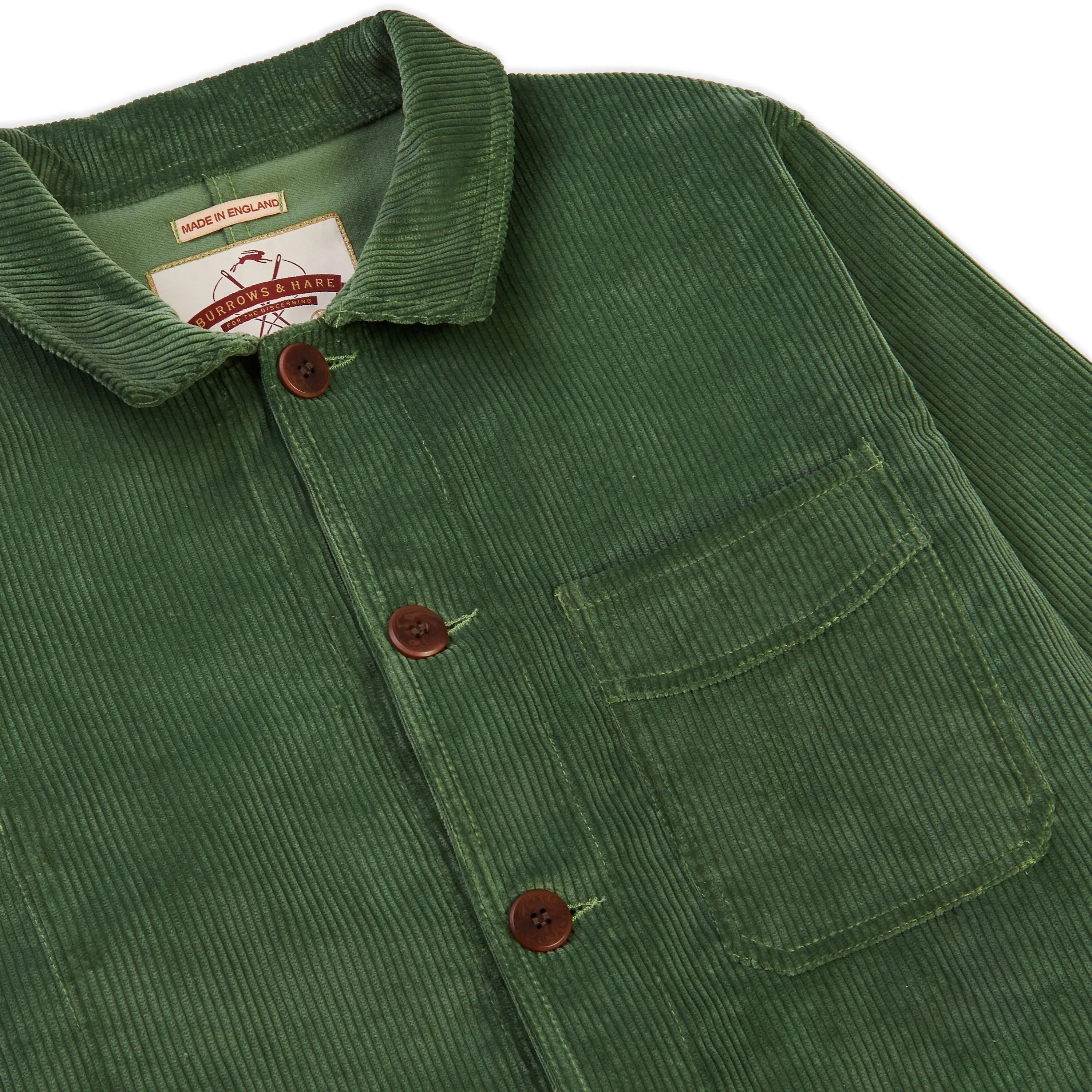 Burrows & Hare Cord Workwear Jacket - Mint