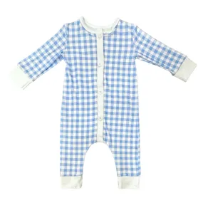 Buttflap Pajamas - Blue Gingham