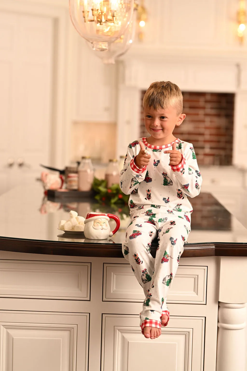 Buttflap Pajamas - Christmas On The Farm Holiday Lounge PREORDER