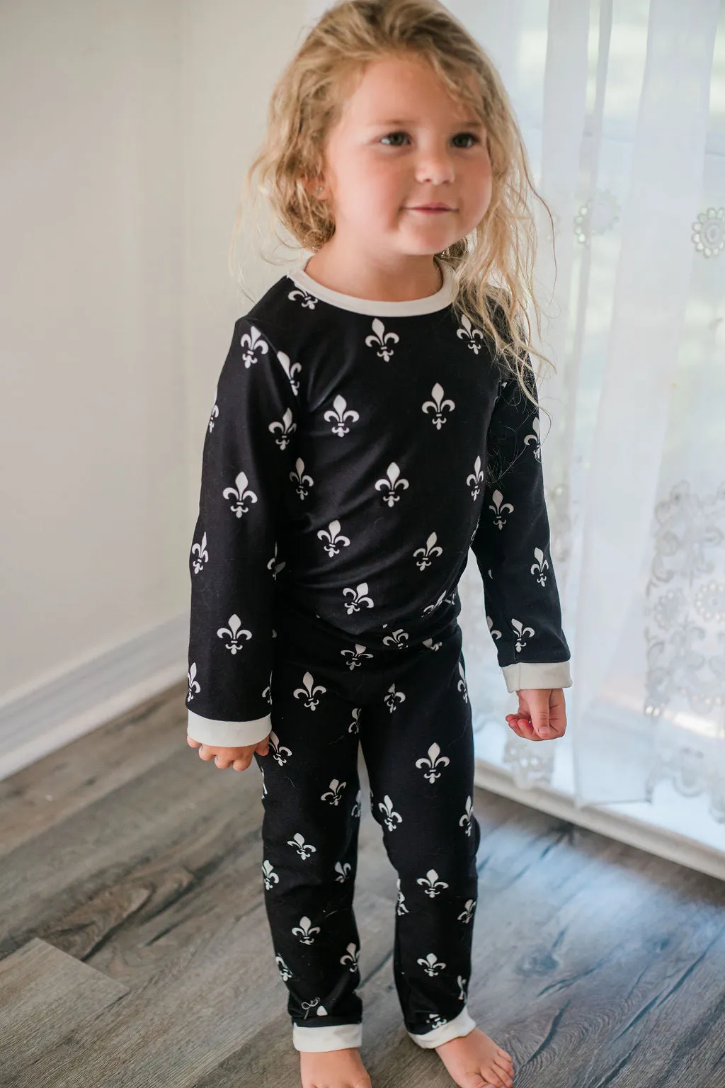 Buttflap Pajamas - Fleur de Lis