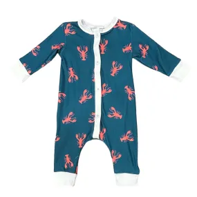 Buttflap Pajamas - Navy Crawfish