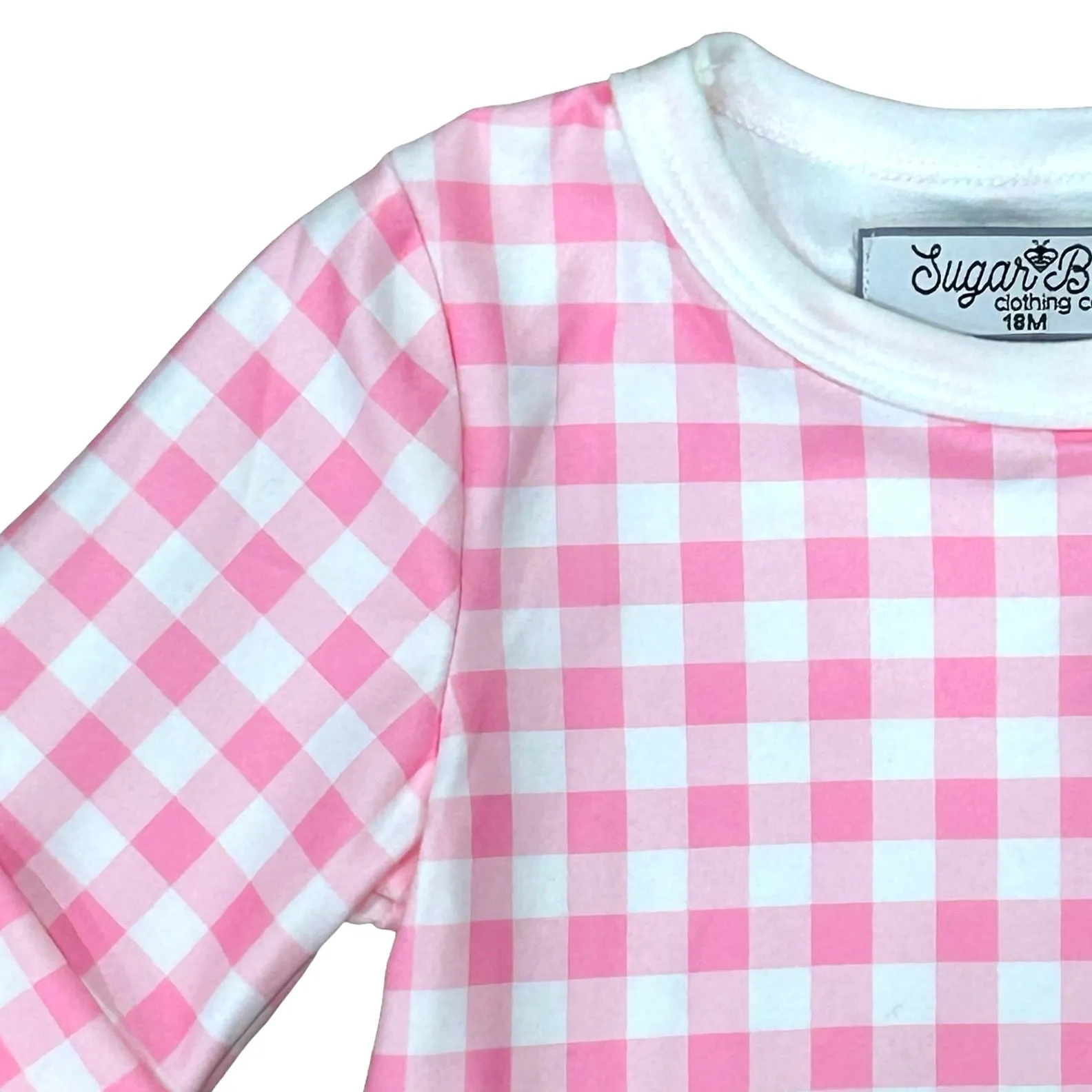 Buttflap Pajamas - Pink Gingham