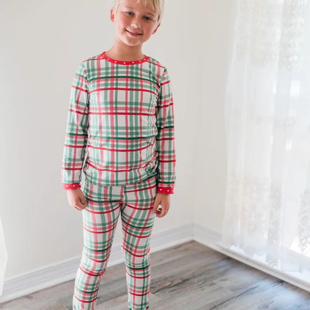 Buttflap Pajamas- Xmas Plaid