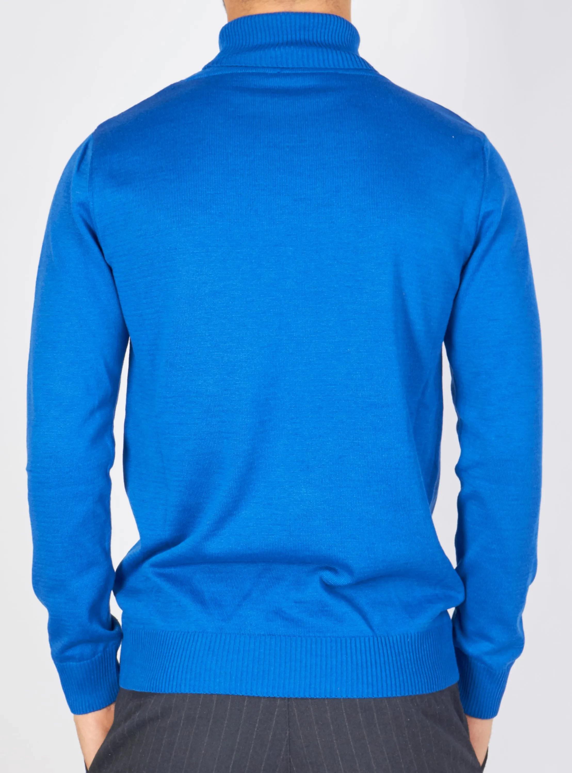 Buyer's Choice Sweater - Turtleneck Knit - Royal Blue - T3409