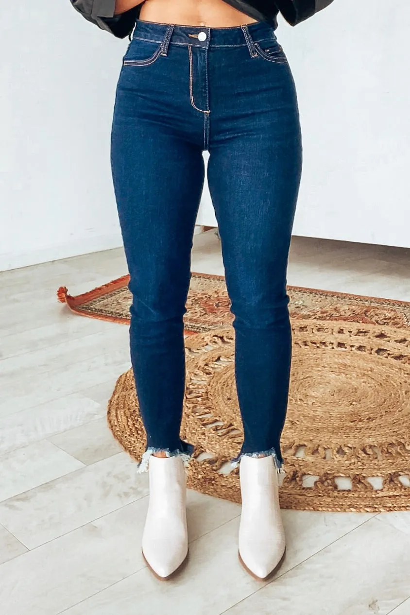 Cello Dark Denim Crop Skinny| FINAL SALE