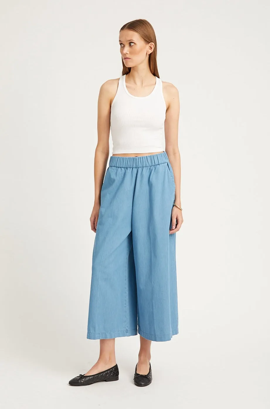 Chambray Culotte