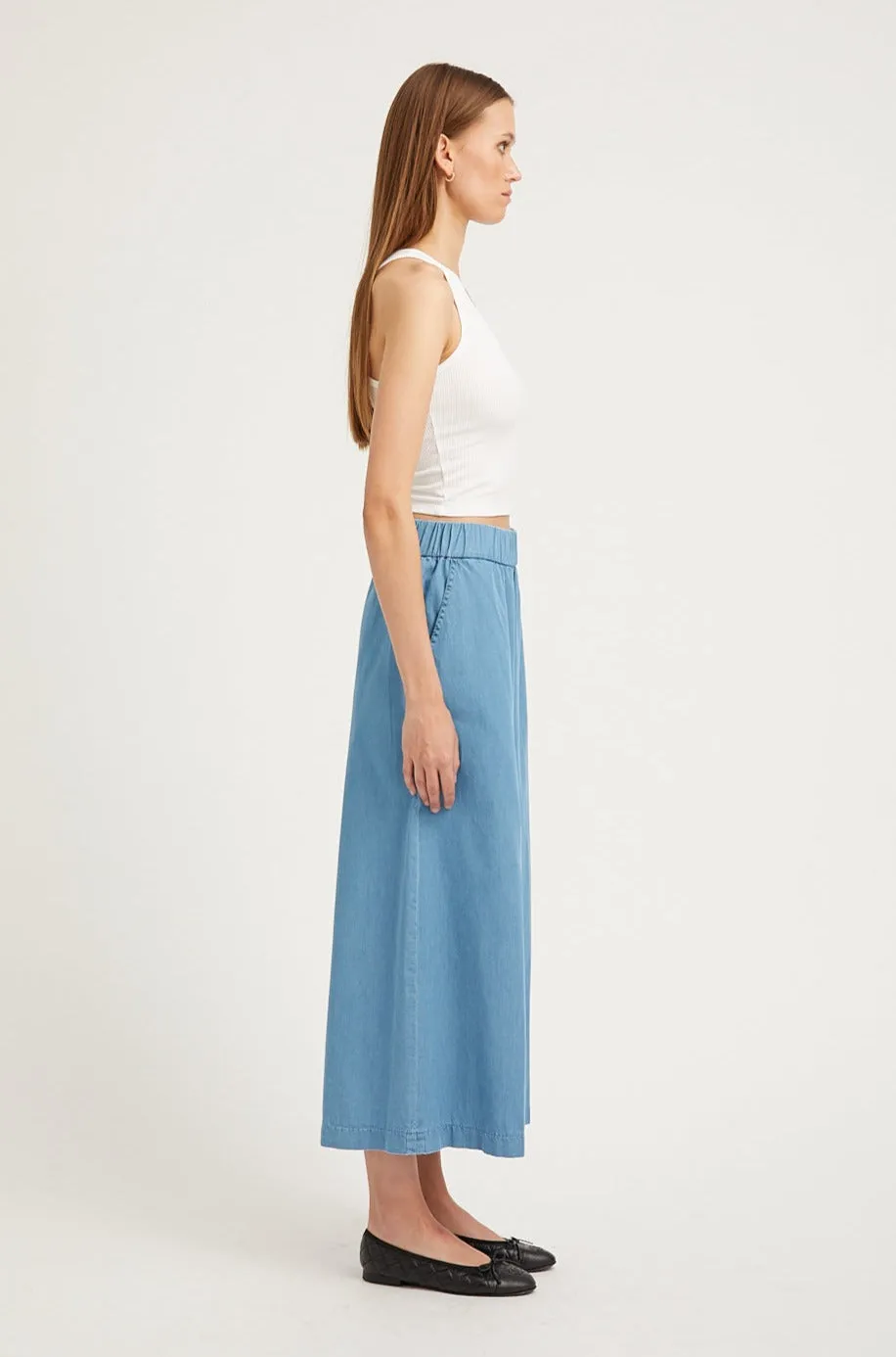 Chambray Culotte