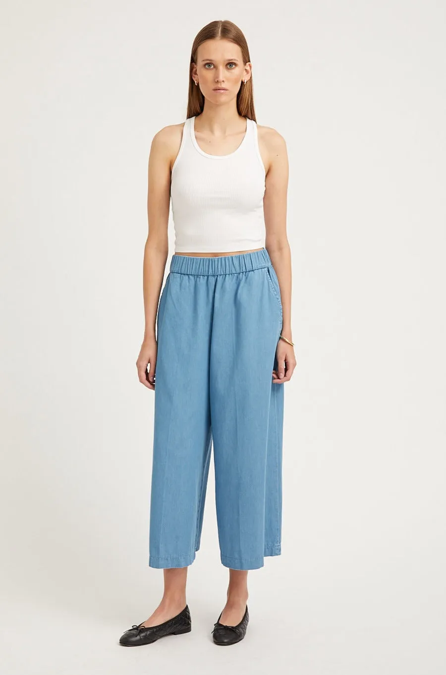 Chambray Culotte