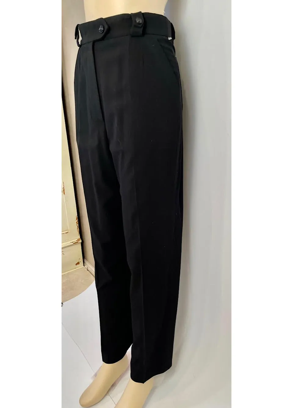 Chanel 99P 1999 Spring Black Pant Trousers FR 40