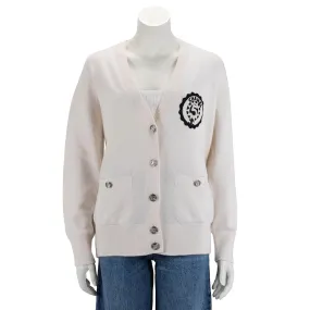 Chanel Cream Cashmere No. 5 Cruise Cardigan FR 36