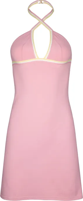 Chanel Cruise 2004 Logo Halter Mini Dress