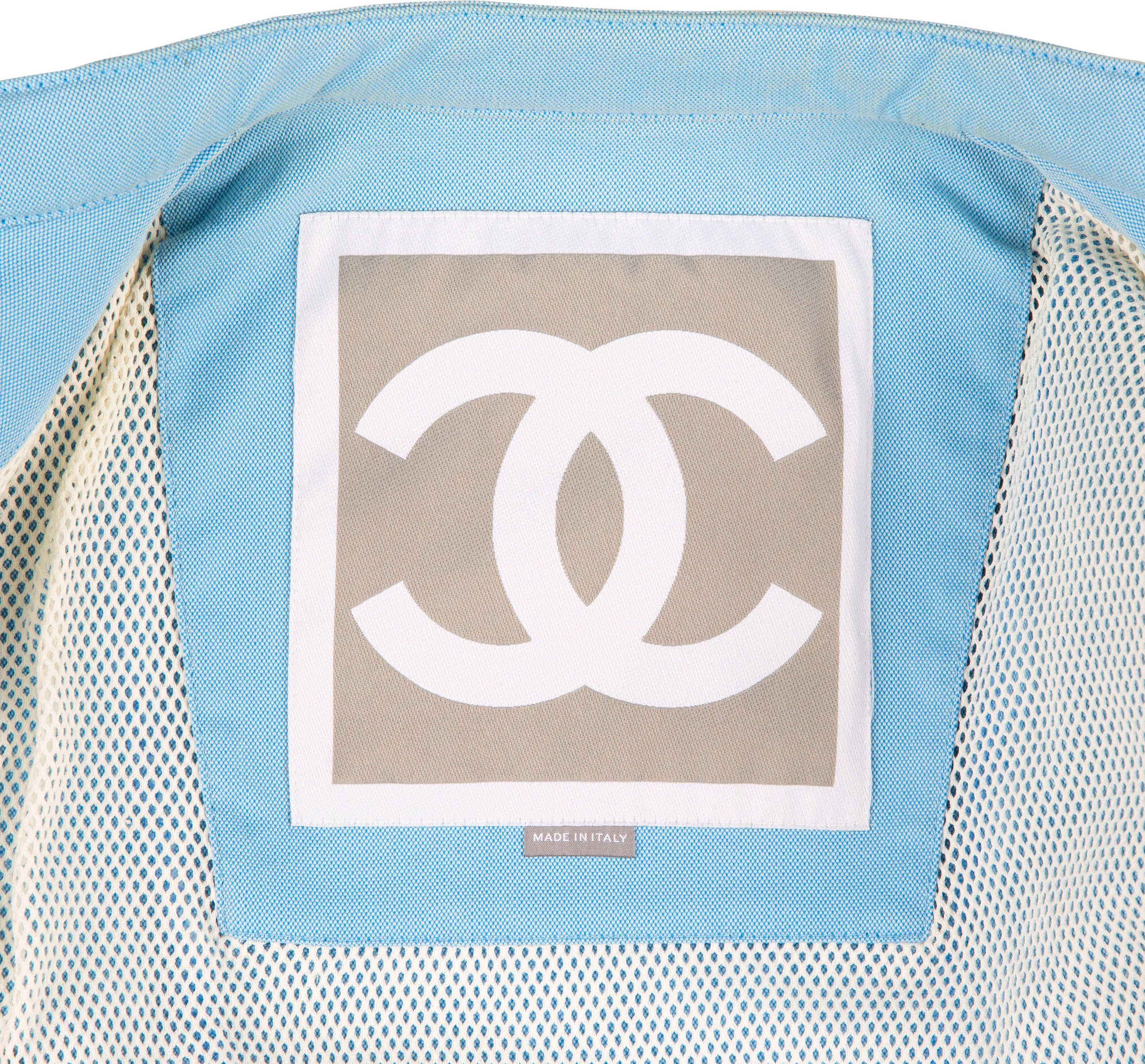 Chanel Spring 2002 Runway Logo Moto Jacket