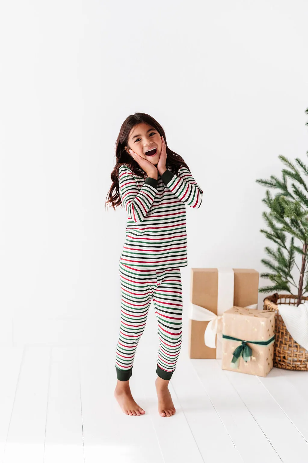 Children's Holiday Stripe Pajama Set