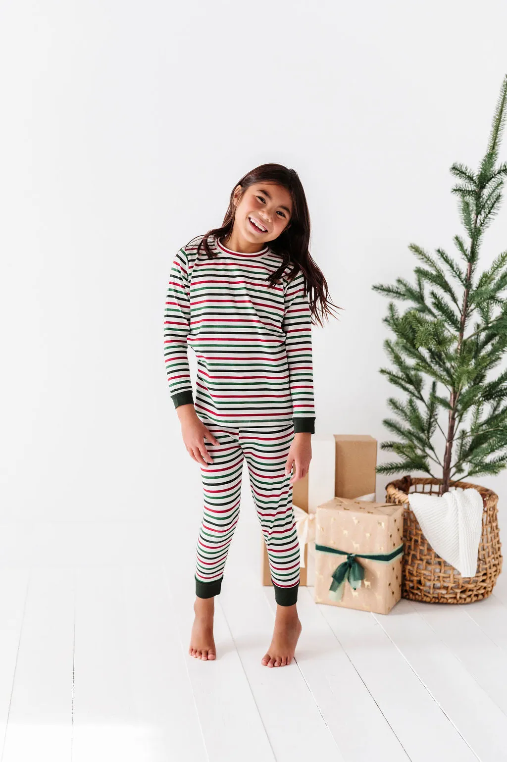 Children's Holiday Stripe Pajama Set