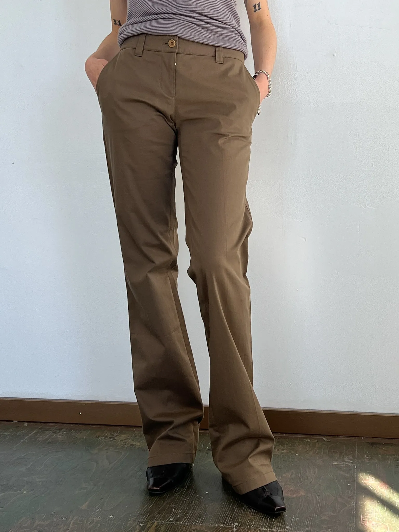 Cocoa Prada Low Rise Pants (M)