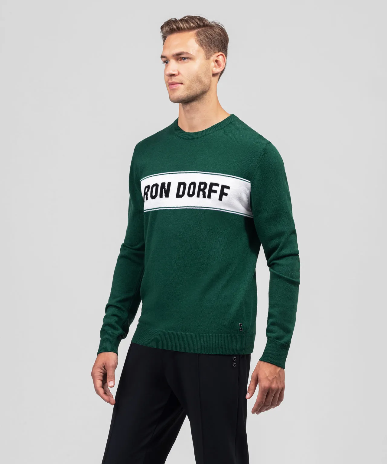 Cotton-Wool RON DORFF Sweater: Chalet Green