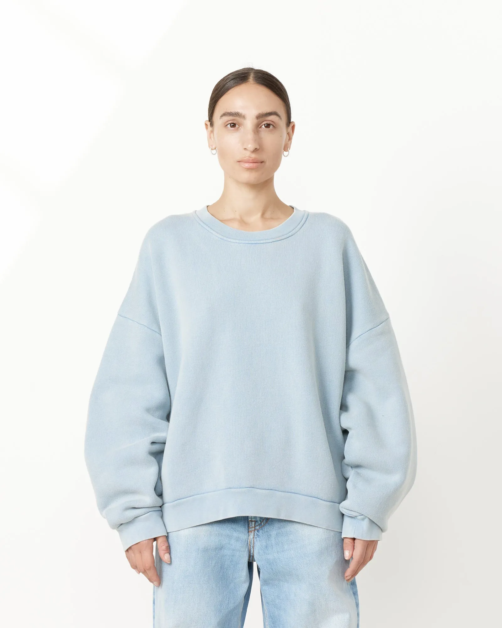 Crewneck Sweater in Old Blue