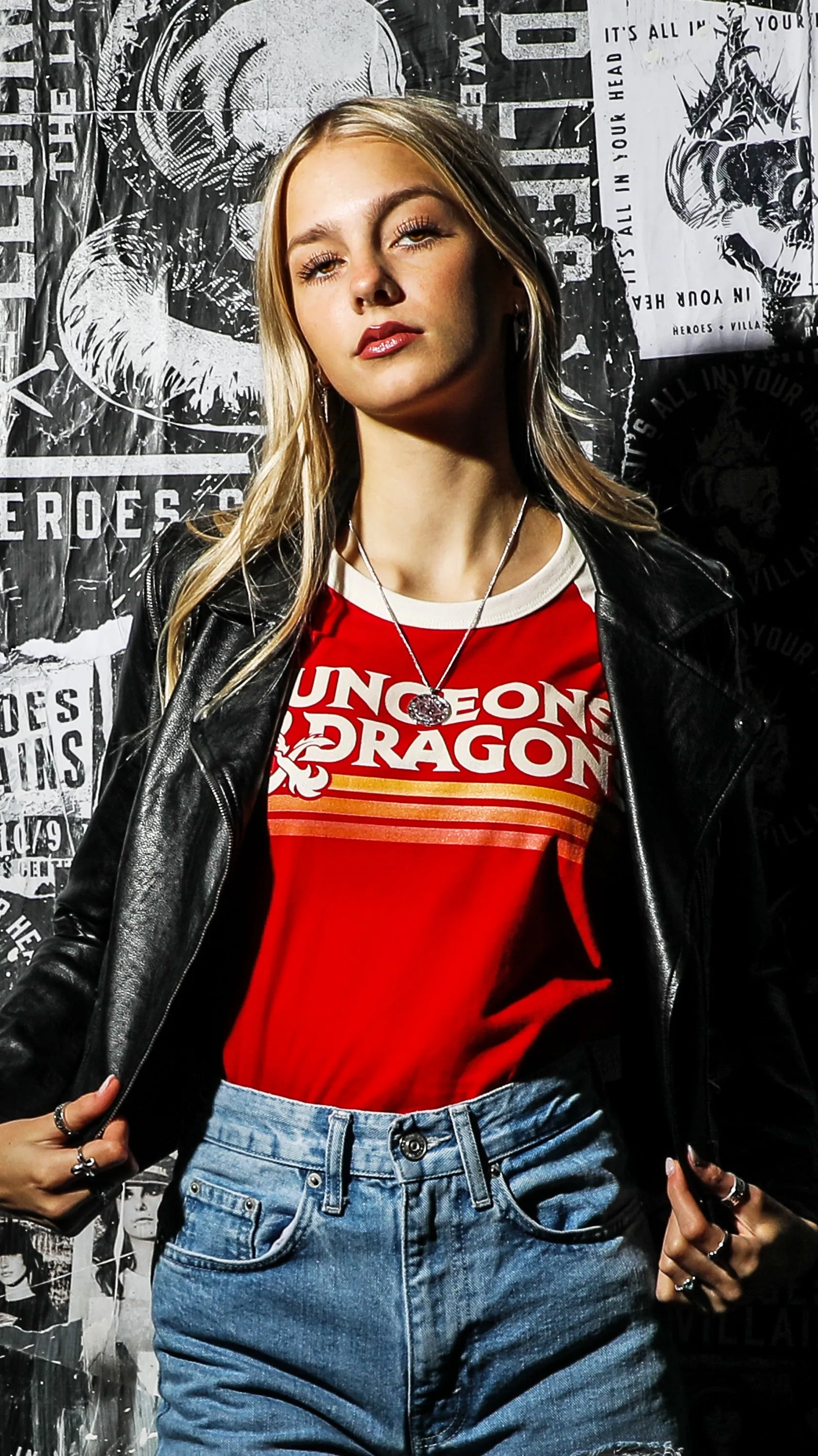 D&D Classic Red Raglan