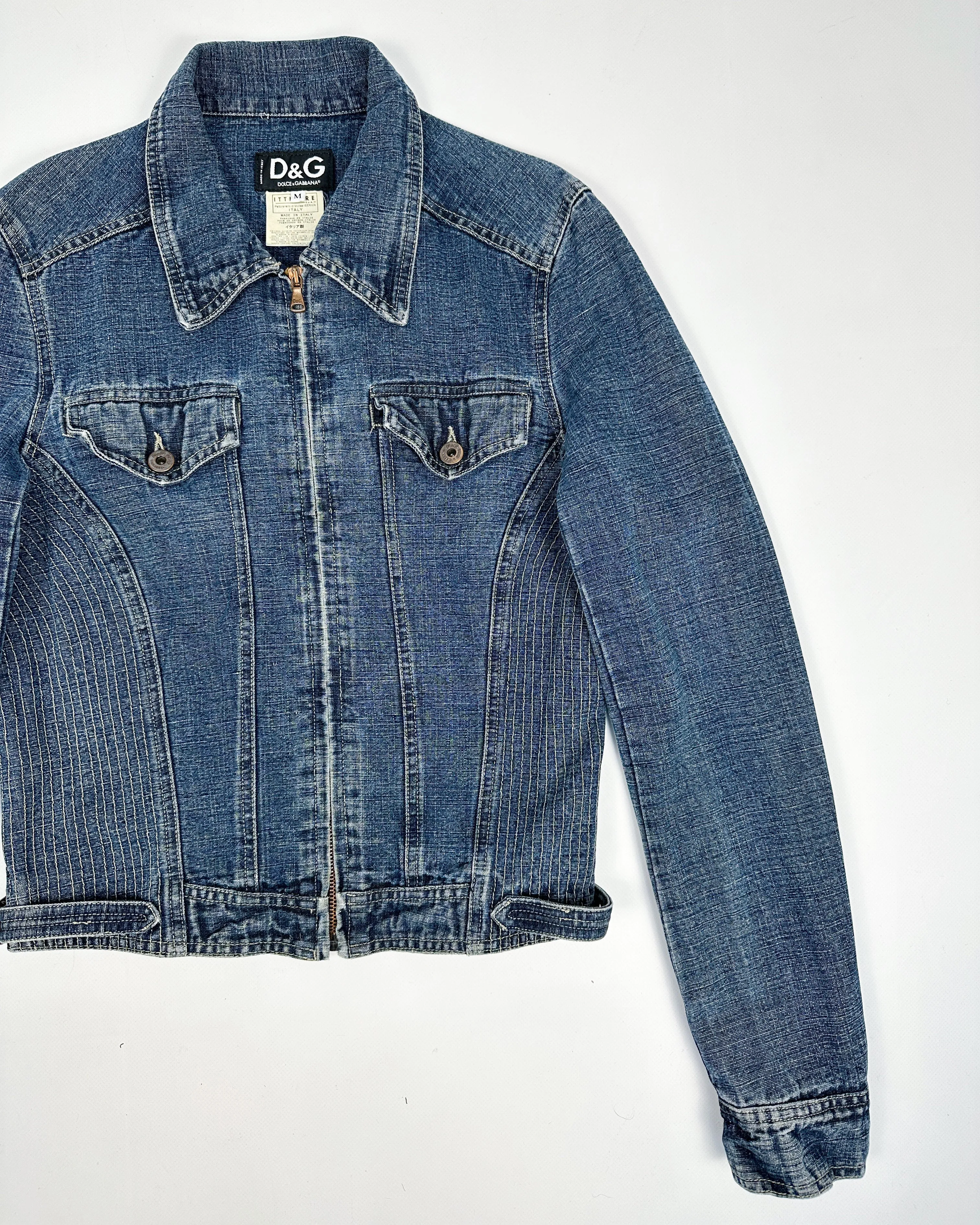 Dolce & Gabbana Denim Stitch Jacket 2000's