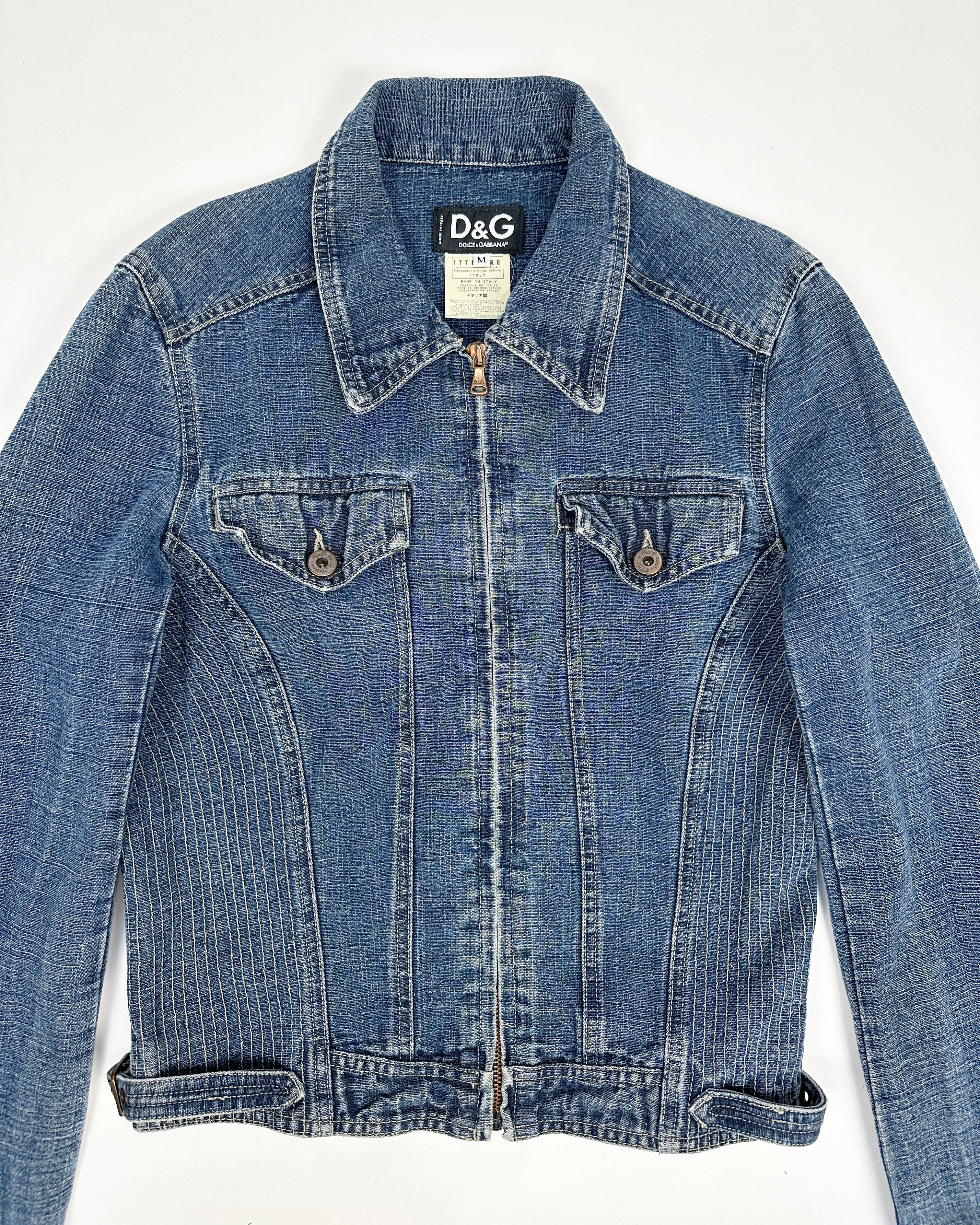 Dolce & Gabbana Denim Stitch Jacket 2000's