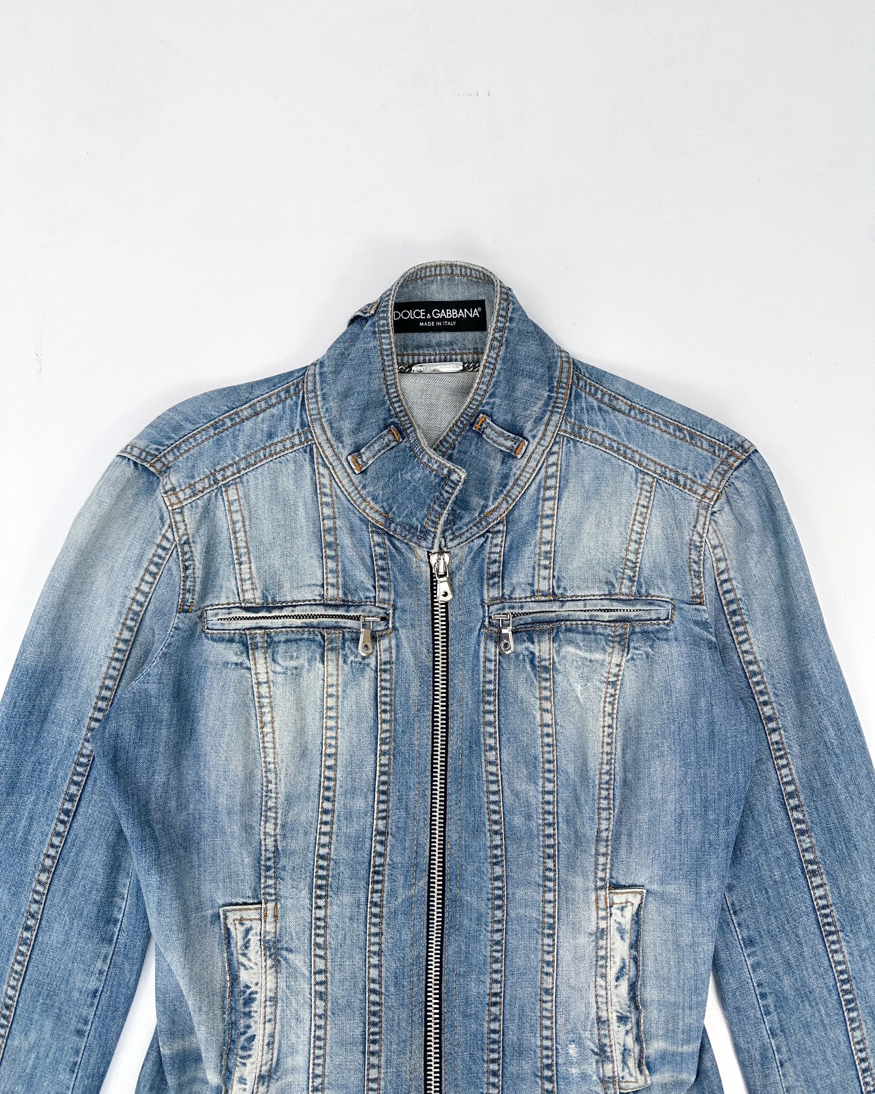 Dolce & Gabbana Panelled Denim Jacket 2000's