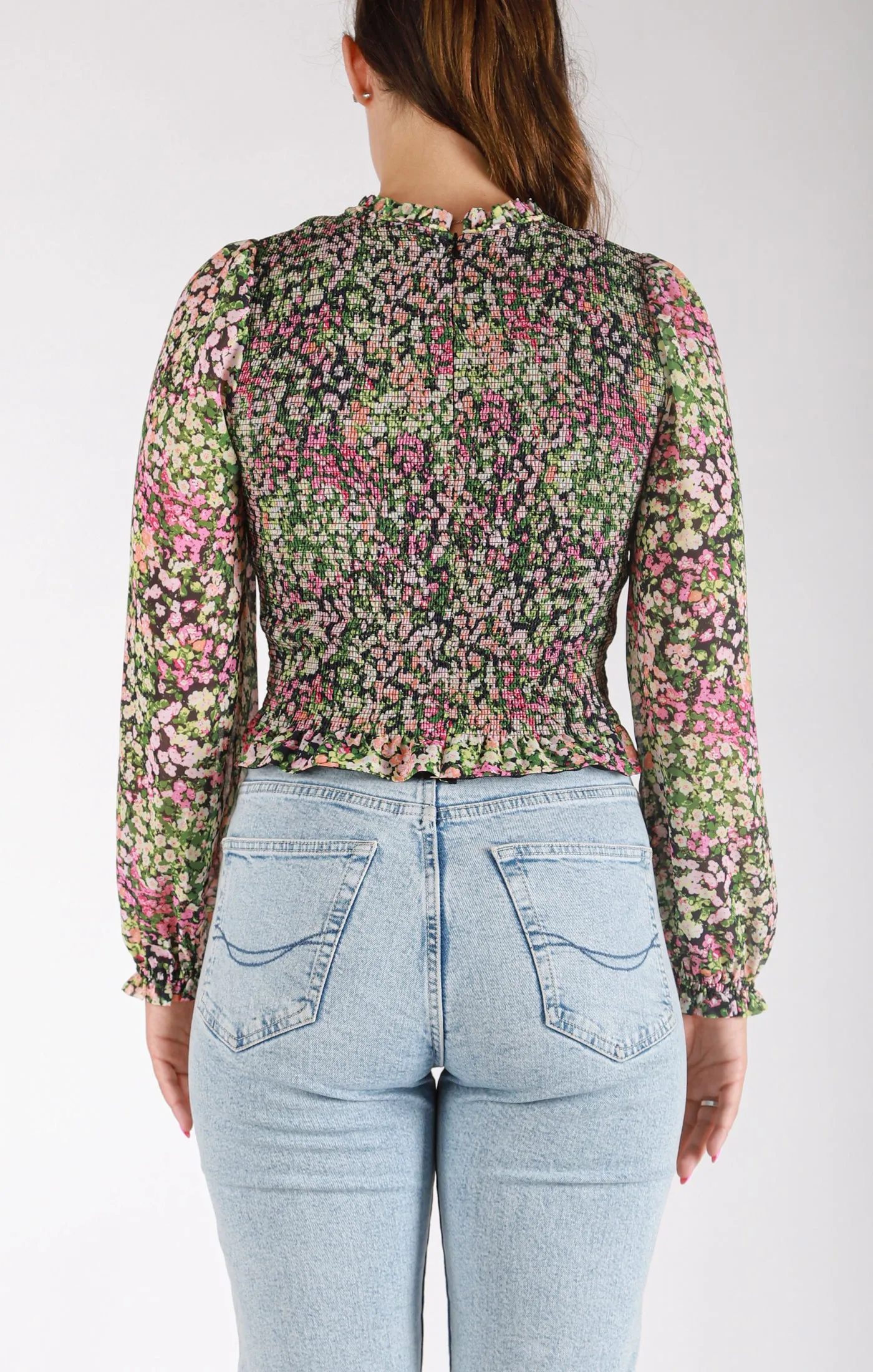 Dreaming in Floral Blouse