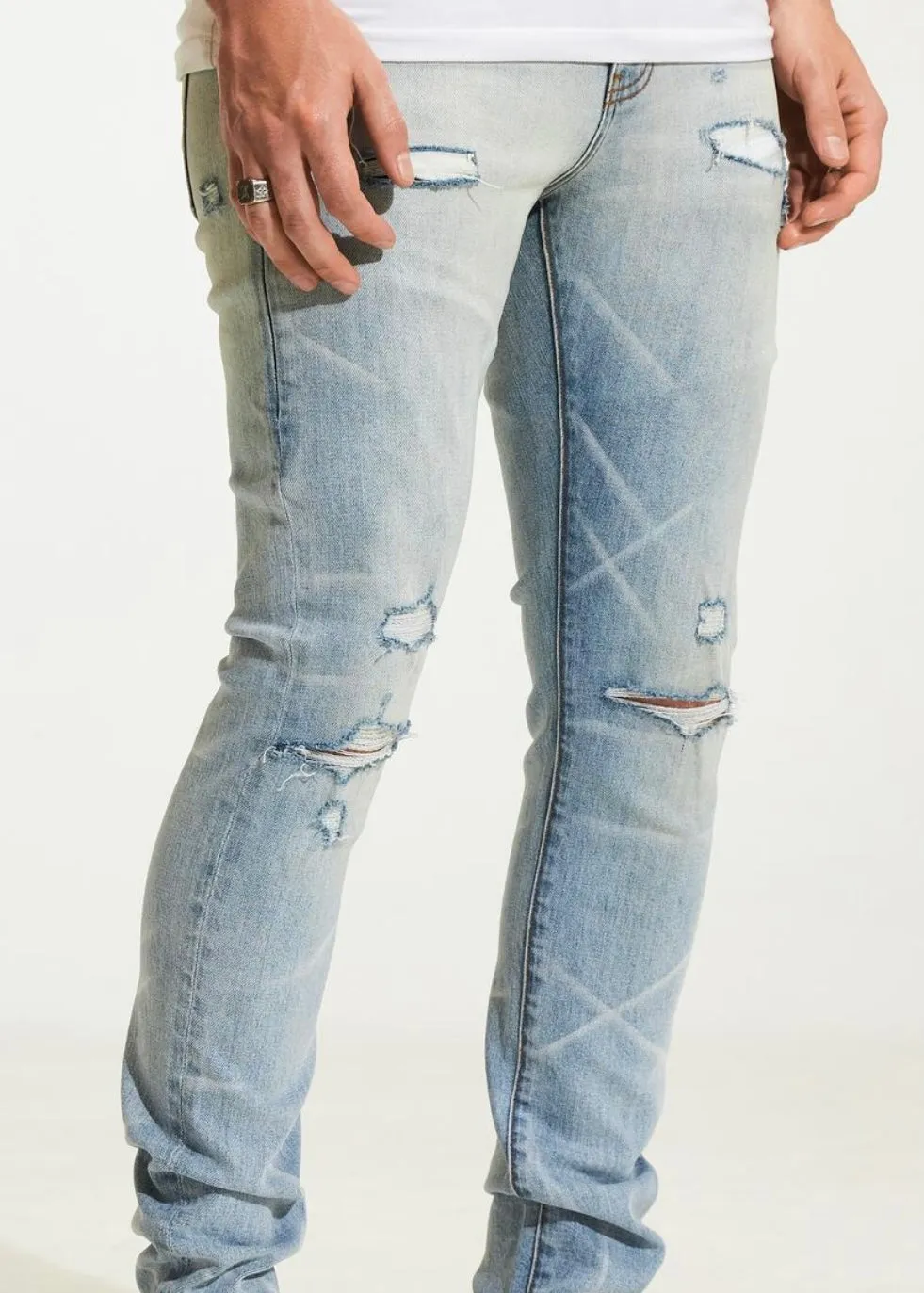 Embellish NYC Mac Light Blue Jeans (217)